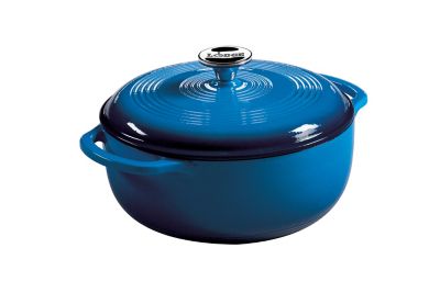Lodge Cast Iron 4.5 qt. Cast Iron Enameled Dutch Oven, Blue