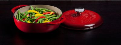 Image showing  4.5 qt. Cast Iron Enameled Dutch Oven, Red