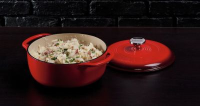 Image showing  4.5 qt. Cast Iron Enameled Dutch Oven, Red
