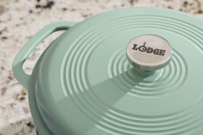 Image showing  6 qt. Cast Iron Enameled Dutch Oven, Desert Sage