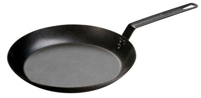 Lodge Cast Iron Seasoned Carbon Steel Skillet, CRS12