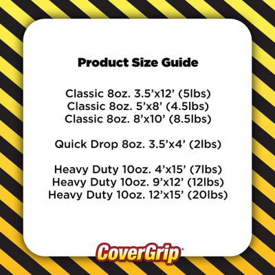 CoverGrip Heavy Duty Safety Drop Cloth, 081008