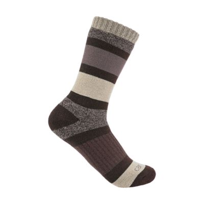 Image showing  Women's Heavyweight Crew Socks, 2-Pairs, 84% Acrylic, 15% Polyester and 1% Elastane
