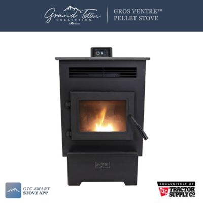 Grand Teton Collection Gros Ventre Pellet Stove 1,500 to 2,200 Sq. Ft. (Model#: N60WTS)