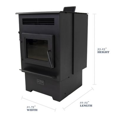 Image showing  2200 sq. ft. Gros Ventre Pellet Stove, 60 lb. Hopper Size, F500460