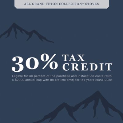 Image showing 7 th Grand Teton Collection 1200 sq. ft. Jackson Pellet Stove, 18 lb. Hopper Size, F500420