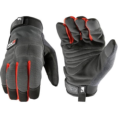 Wells Lamont Men's FX3 Extreme Dexterity Impact Protection Work Gloves Black / L
