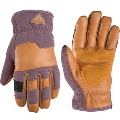 Ridgecut Women's Insulated Water-Resistant Leather Hybrid Winter Gloves These gloves are moderately warm