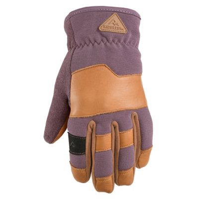 Image showing  Women's Water-Resistant Leather Hybrid Insulated Winter Gloves, 1-Pair