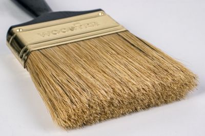 Image showing  3 in. Yachtsman White China Bristle Flat Paint Brush, 868