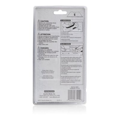 Image showing  Personna 63-0221 Folding Utility Knife with 6 HD Blades, 203149