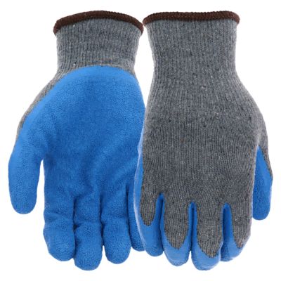 West Chester Men's Polyester Latex-Coated Work Gloves, 1-Pair