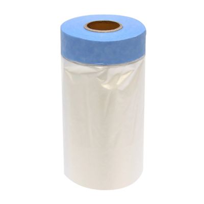 Image showing  Easy Mask .6M x 22M Tape & Drape Plastic Pretaped Drop Cloth, 17966