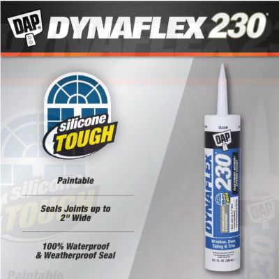 Image showing  18304 10.3 oz. Clear 230 Dynaflex Elastomeric Latex Sealant, 6397
