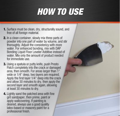 Image showing  58552 25 lb. White Presto Patch, 31849