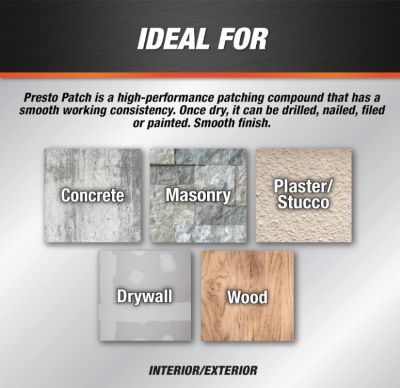 Image showing  58552 25 lb. White Presto Patch, 31849