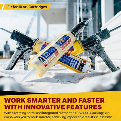 Image showing  Ets2000 10 oz. Rotating Cradle Composite Contractor Caulk Gun, 153308