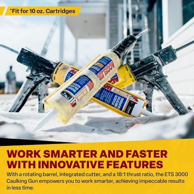 Image showing  Ets3000 10 oz. Rotating Cradle Composite Industrial Caulk Gun, 156816