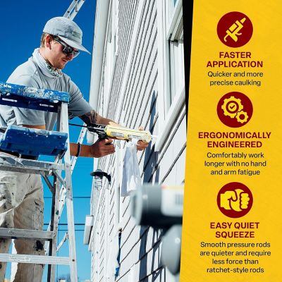 Image showing 5 th Dripless Ch200 10 oz. Cradle Hex Rod Contractor Caulk Gun, 15787