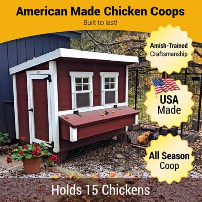 Image showing  Farmhouse Large Chicken Coop, 15 Chicken Capacity