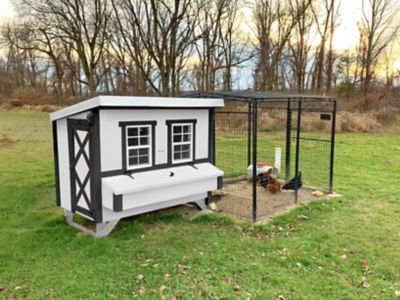 Image showing 8 th OverEZ Farmhouse Large Chicken Coop, 15 Chicken Capacity