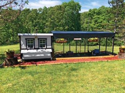 Image showing 9 th OverEZ Farmhouse Large Chicken Coop, 15 Chicken Capacity