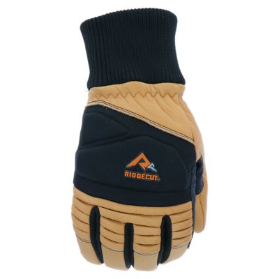 Image showing  Men's Water-Resistant Cowhide Leather Thinsulate-Lined Winter Ski Gloves, 1-Pair