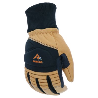 Image showing  Men's Water-Resistant Cowhide Leather Thinsulate-Lined Winter Ski Gloves, 1-Pair