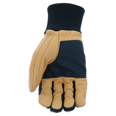Image showing  Men's Water-Resistant Cowhide Leather Thinsulate-Lined Winter Ski Gloves, 1-Pair