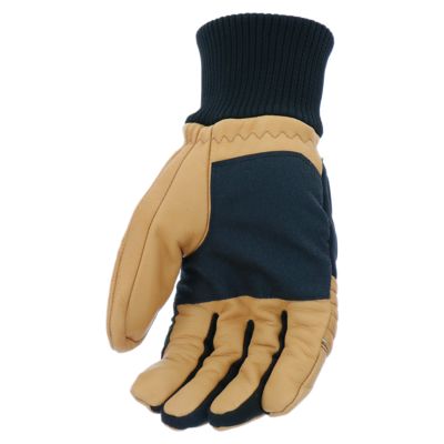 Image showing  Men's Water-Resistant Cowhide Leather Thinsulate-Lined Winter Ski Gloves, 1-Pair