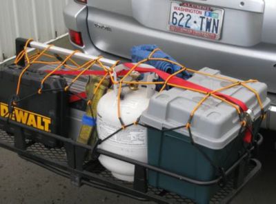 Image showing 6 th HitchMate 6 ft. x 10 ft. StretchWeb Cargo Net with Bag & Hooks