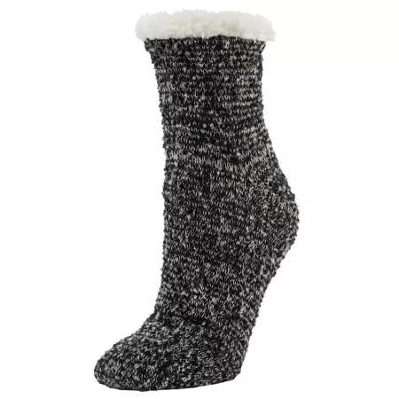 Little Hotties Women's Fireside Fuzzy Short Socks 1 Pair Women's Crew Socks