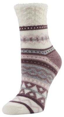 Little Hotties Women's Fireside Diamonds Cuff Crew Socks, 1-Pair