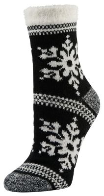Little Hotties Women's Fireside Snow Joke Crew Socks, 5-10, 1-Pair