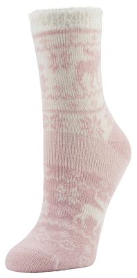 Little Hotties Women's Fireside Oh Deer 2.0 Crew Socks, 1-Pair