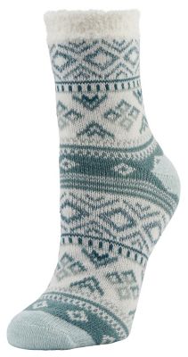 Little Hotties Women's Fireside Frosted Geo Crew Socks, 5-10, 1-Pair