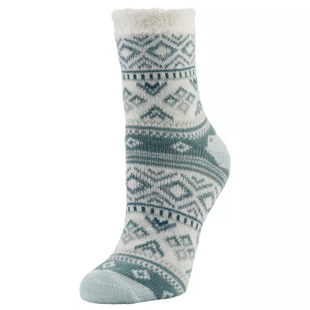 Little Hotties Women's Fireside Frosted Geo Crew Socks 5-10 1 Pair Women's Crew Socks