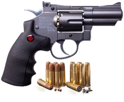 Crosman CO2 Powered, Dual Ammo Full Metal Snub Nose Air Revolver