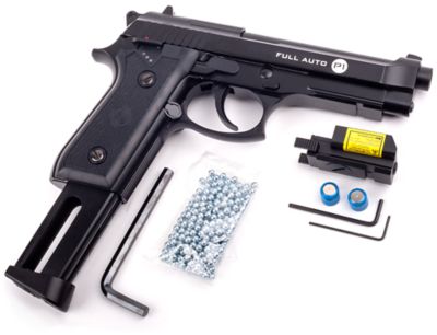Image showing  CO2-Powered Full Auto BB Air Pistol with Rail Mounted Laser