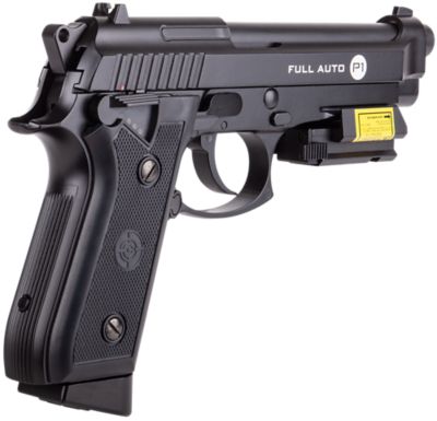 Image showing  CO2-Powered Full Auto BB Air Pistol with Rail Mounted Laser