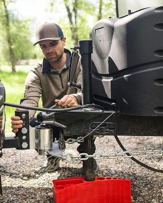 Image showing 8 th TowingMaster 2,000 lb. Sidewind A-Frame Turbo Jack, Manual or Drill Power, 210479799