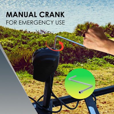 Image showing  3,500 lb. Capacity Electric Trailer Jack with Ground Wire Reliable Power Jack for RVs and Trailers