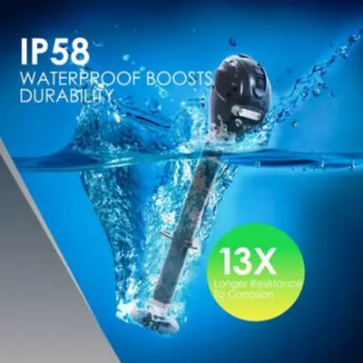 Image showing  3,500 lb. Capacity Electric Trailer Jack with 7-Way Plug Heavy-Duty Power Jack for RVs and Trailers