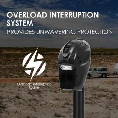 Image showing 7 th TruxMate 3,500 lb. Capacity Electric Trailer Jack with 7-Way Plug Heavy-Duty Power Jack for RVs and Trailers