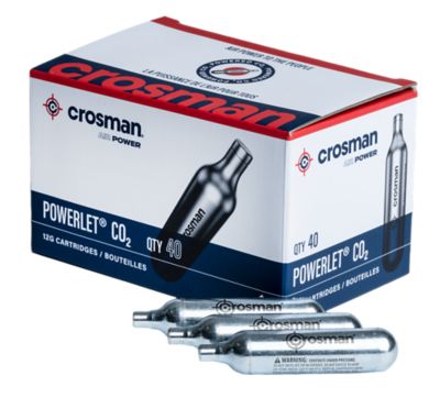 Crosman Powerlet 12 g. CO2 Cartridges, 40 ct., 23140