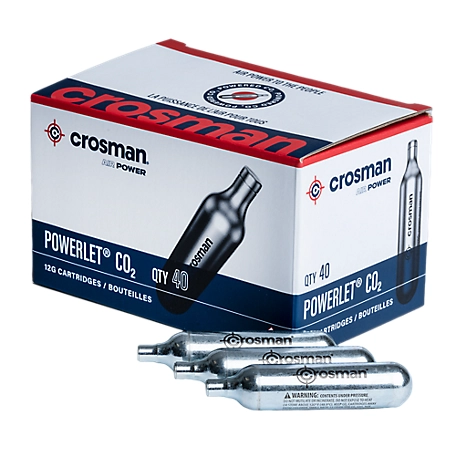Crosman Powerlet 12 g. CO2 Cartridges, 40 ct., 23140