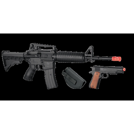 GameFace Airsoft Electric M4 Rifle & Spring Pistol Kit at Tractor Supply Co.