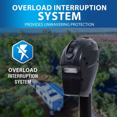 Image showing  5,000 lb. Capacity Electric Trailer Jack with 7-Way Plug Heavy-Duty Jack for Large RVs and Trailers