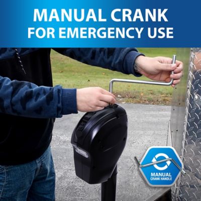 Image showing  5,000 lb. Capacity Electric Trailer Jack with 7-Way Plug Heavy-Duty Jack for Large RVs and Trailers