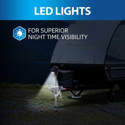 Image showing  5,000 lb. Capacity Electric Trailer Jack with 7-Way Plug Heavy-Duty Jack for Large RVs and Trailers